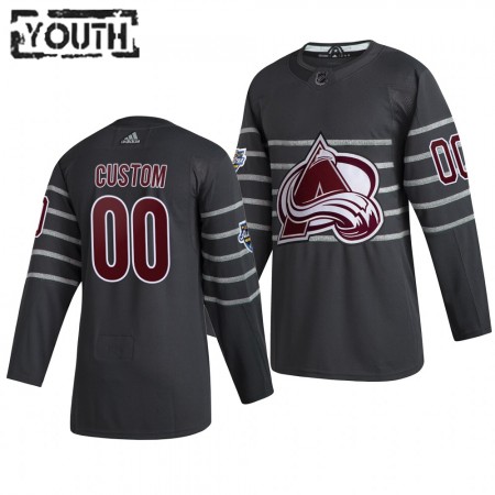 Camisola Colorado Avalanche Personalizado Cinza Adidas 2020 NHL All-Star Authentic - Criança